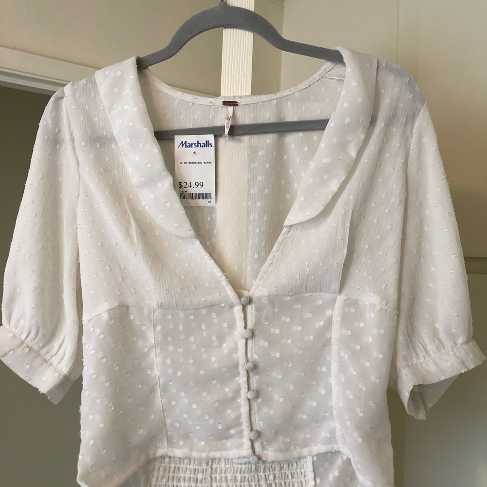 NWT. Free People peasant top.